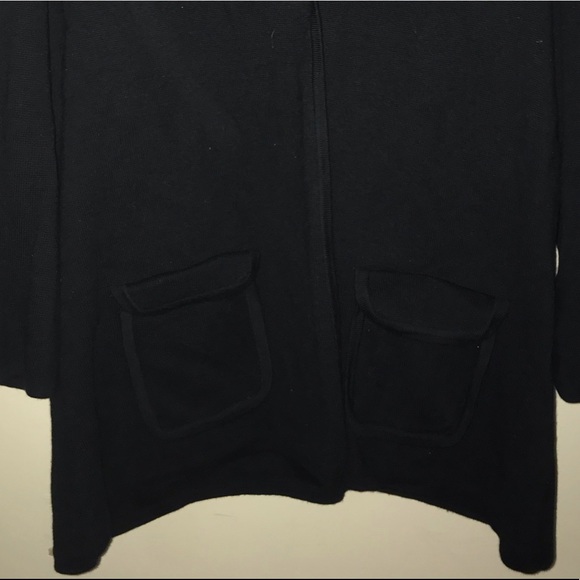 Anthropologie Oliver by Escio One-Button Cardigan with Pockets /  Large / Black - Picture 10 of 10